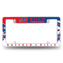 NFL Buffalo Bills 12" x 6" Chrome All Over Automotive License Plate Frame for Car/Truck/SUV By Rico Industries
