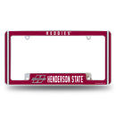 Henderson State Reddies All Over Chrome License Plate Frame