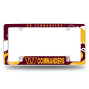 Commanders Wave All Over Chrome Frame
