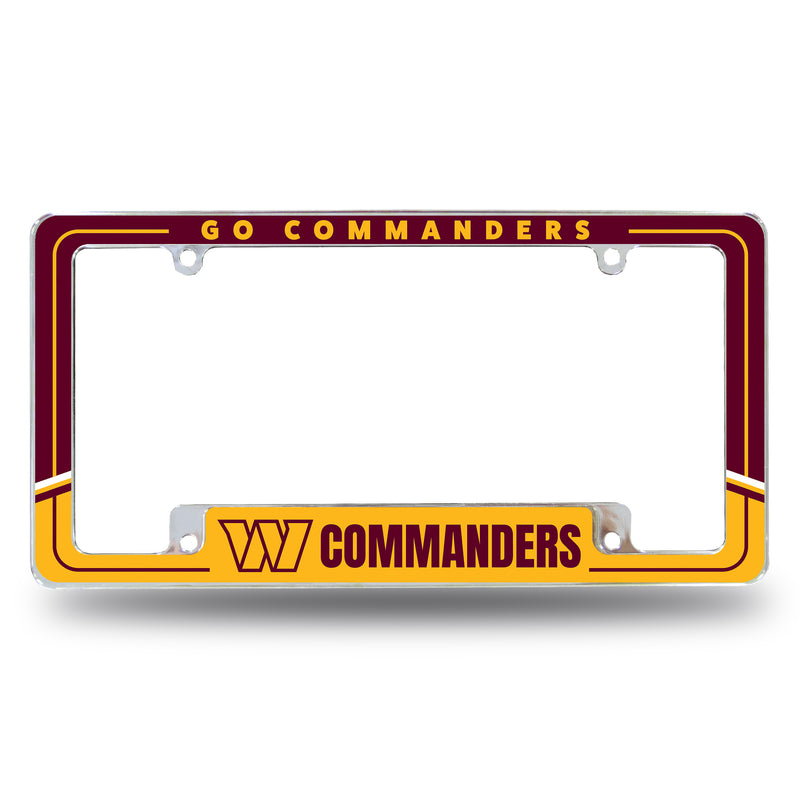 Commanders Two-Tone All Over Chrome Frame