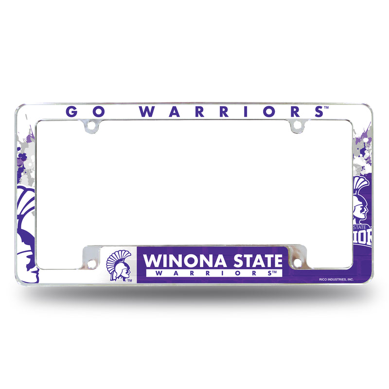 Winona State All Over Chrome Frame