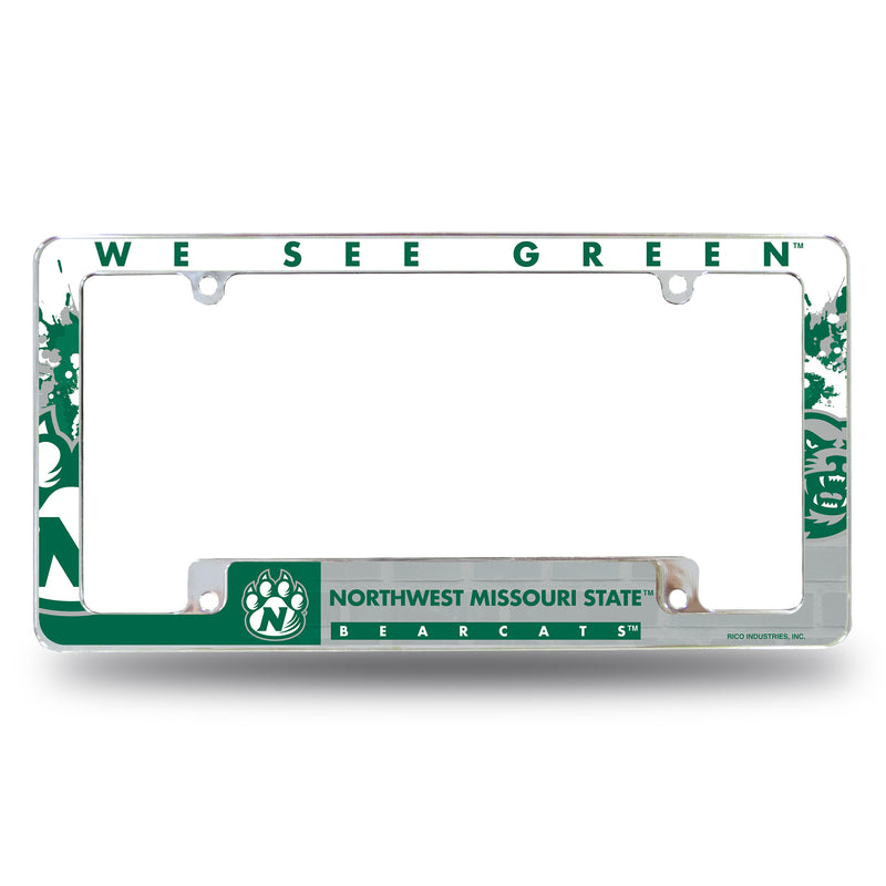 Northwest Missouri State All Over Chrome Frame (Bottom Oriented)