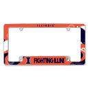Illinois University Wave All Over Chrome Frame