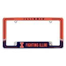 Illinois University Two-Tone All Over Chrome Frame