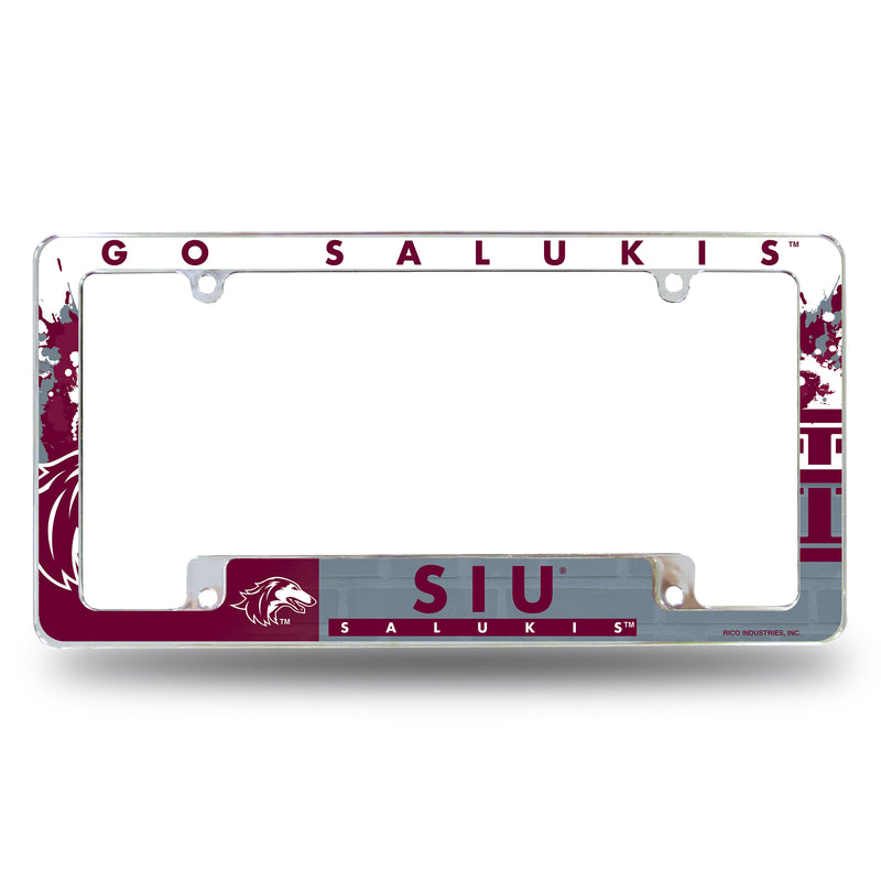Southern Illinois All Over Chrome Frame (Bottom Oriented)