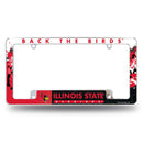 Illinois State Redbirds All Over Chrome Frame