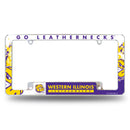 Western Illinois All Over Chrome Frame