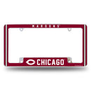 Chicago Maroons All Over Chrome License Plate Frame