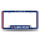 Illinois-Chicago Flames All Over Chrome License Plate Frame
