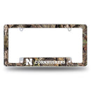 Nebraska University / Mossy Oak Camo Break-Up Country All Over Chrome Frame (Bottom Oriented)