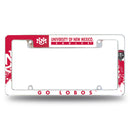 New Mexico Lobos All Over Chrome Frame
