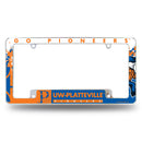 Wisconsin - Platteville All Over Chrome Frame (Bottom Oriented)