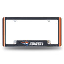 Carroll University Pioneers All Over Chrome License Plate Frame