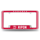Ripon Red Hawks All Over Chrome License Plate Frame