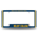 Beloit College Buccaneers All Over Chrome License Plate Frame