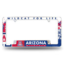 Arizona University All Over Chrome Frame