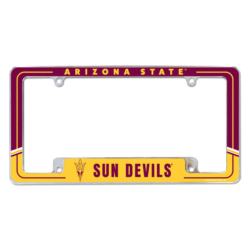 Arizona State Two-Tone All Over Chrome Frame