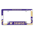 Washington University Wave All Over Chrome Frame