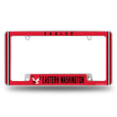 Eastern Washington Eagles All Over Chrome License Plate Frame