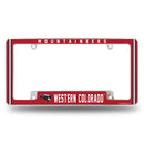 Western Colorado Mountaineers All Over Chrome License Plate Frame