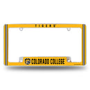 Colorado College Tigers All Over Chrome License Plate Frame