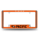 Pacific Tigers All Over Chrome License Plate Frame