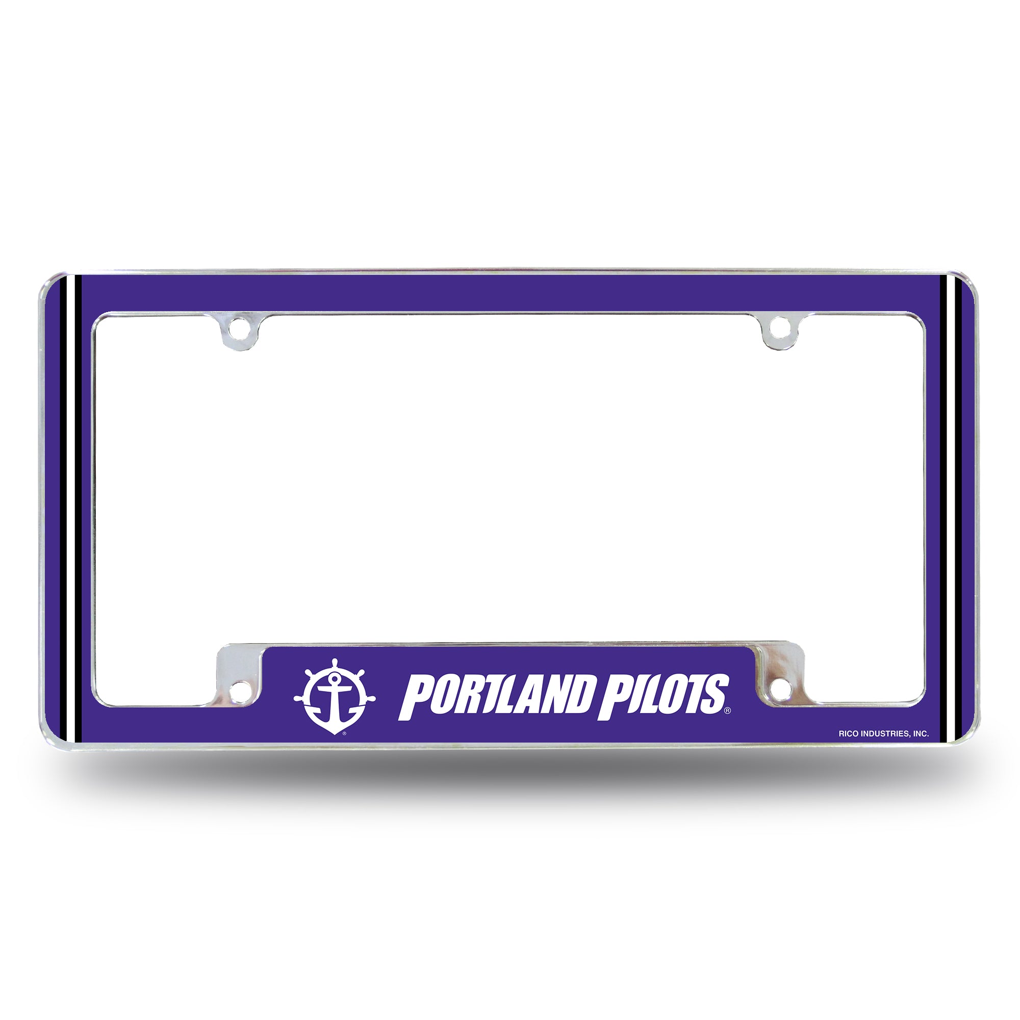 Portland Pilots All Over Chrome License Plate Frame