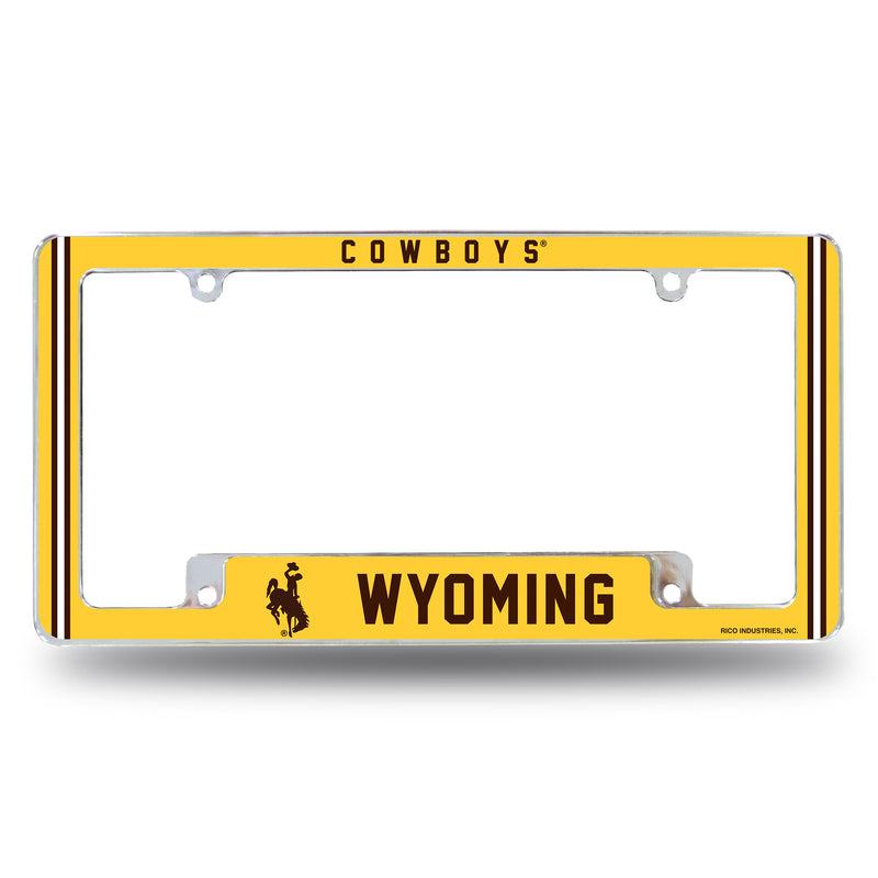 Wyoming University Alternate Design All Over Chrome Frame