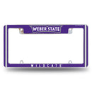 Weber State Wildcats All Over Chrome License Plate Frame