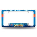 OKC Thunder 2025 NBA Champions All Over Chrome Frame