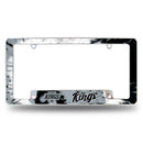 Los Angeles Kings Tie Dye Design All Over Chrome License Plate Frame