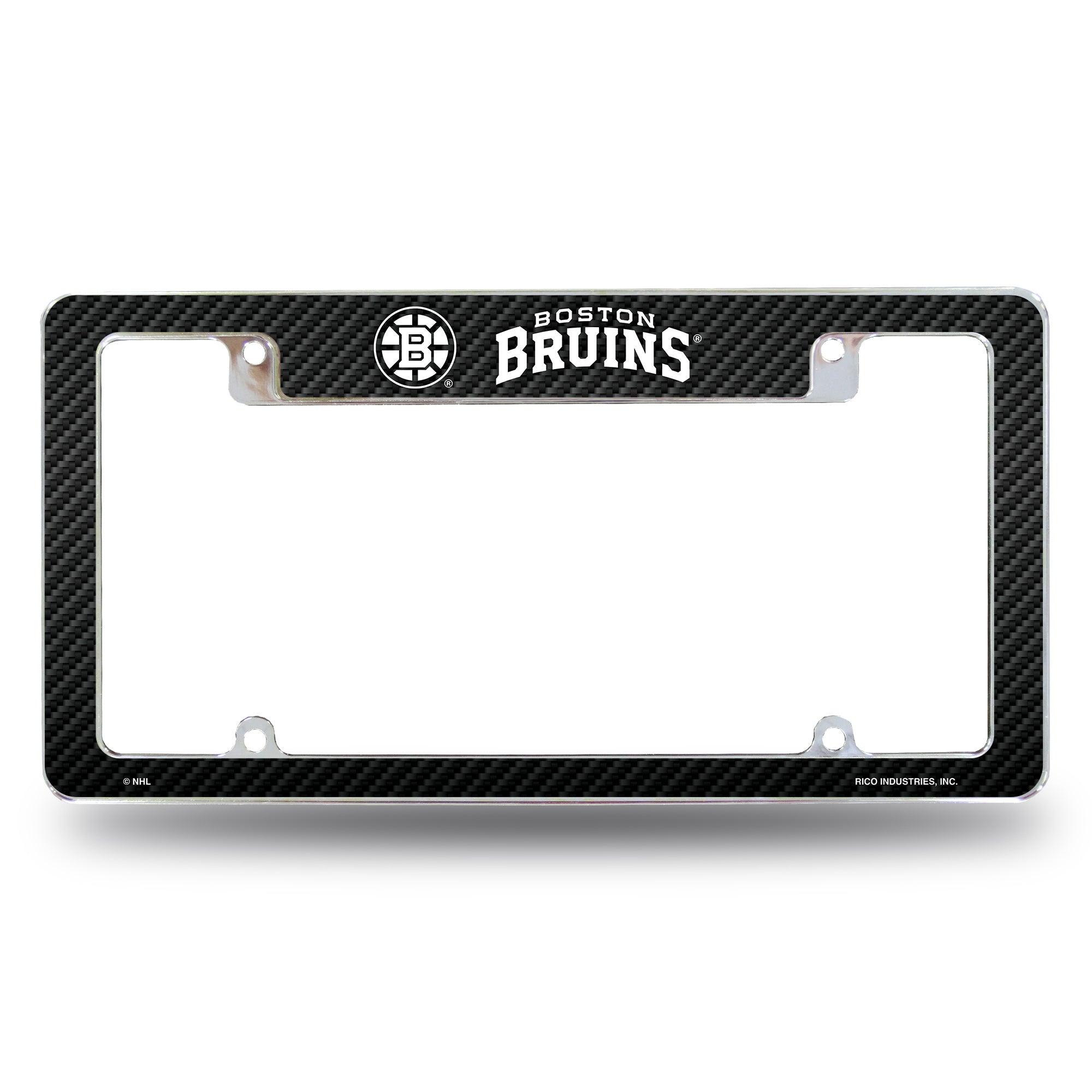 Boston Bruins Carbon Fiber Design All Over Chrome Frame