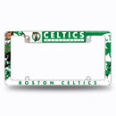 NBA Boston Celtics 12" x 6" Chrome All Over Automotive License Plate Frame for Car/Truck/SUV By Rico Industries