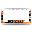NHL Philadelphia Flyers 12" x 6" Chrome All Over Automotive License Plate Frame for Car/Truck/SUV By Rico Industries