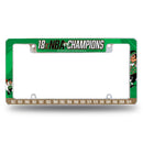 Boston Celtics 18 Time NBA Champions All Over Chrome License Plate Frame Frame