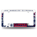 Los Angeles Clippers All Over Chrome License Plate Frame