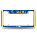 Sabres Alternate Design All Over Chrome Frame - Top Oriented