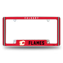 Flames Alternate Design All Over Chrome Frame - Bottom Oriented