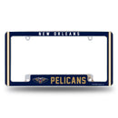 Pelicans Alternate Design All Over Chrome Frame - Bottom Oriented