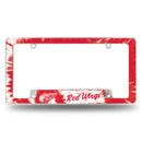 Red Wings - Tie Dye Design - All Over Chrome Frame (Bottom Oriented)