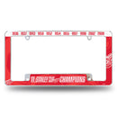 Red Wings : 11 Time Stanley Cup Champs  All Over Chrome Frame