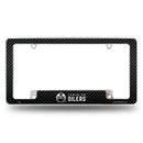 Oilers Carbon Fiber Design All Over Chrome Frame