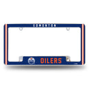 Oilers Alternate Design All Over Chrome Frame - Bottom Oriented