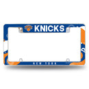 Knicks Wave Design All Over Chrome Frame