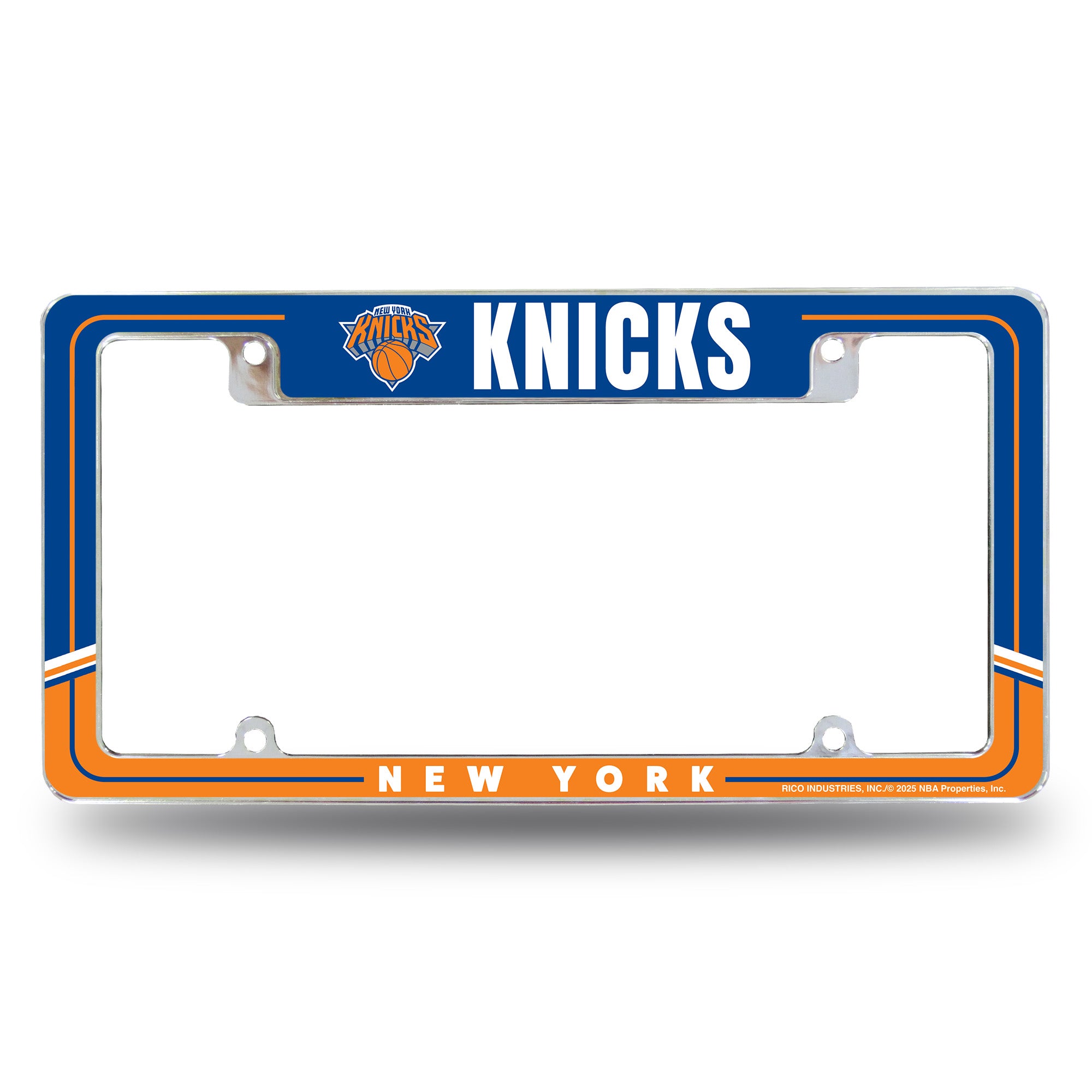 Knicks Two-Tone Design All Over Chrome Frame