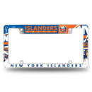 NHL New York Islanders 12" x 6" Chrome All Over Automotive License Plate Frame for Car/Truck/SUV By Rico Industries