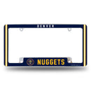 Nuggets Alternate Design All Over Chrome Frame - Bottom Oriented