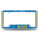 St. Louis Blues Alternate Design All Over Chrome Frame - Classic