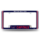 Capitals Alternate Design All Over Chrome Frame - Bottom Oriented