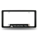 76ers Carbon Fiber Design All Over Chrome Frame